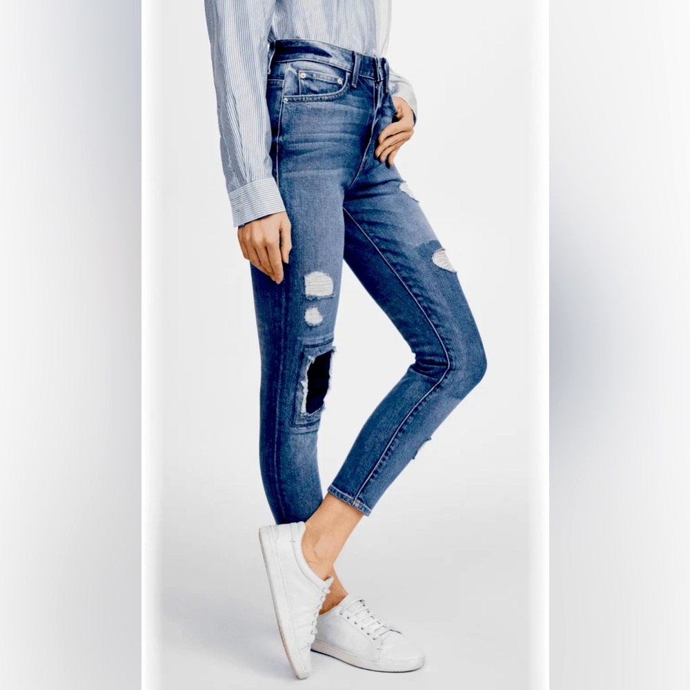 Derek Lam 10 Crosby Womens Tali Denim High-Rise Skinny Jeans | Size 30 Mrsp 345$